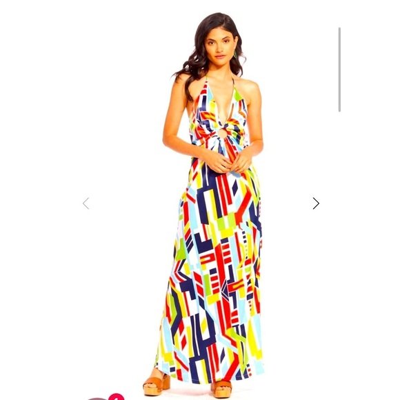 New Premium Boutique Halter Maxi Dress 2 - Picture 1 of 7